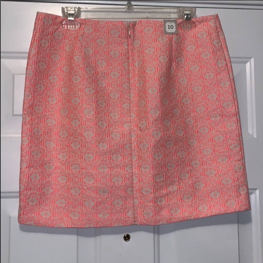 🌟 3 for $15 NWT Gap Swing Skirt in Pink Jacquard - Picture 3 of 5